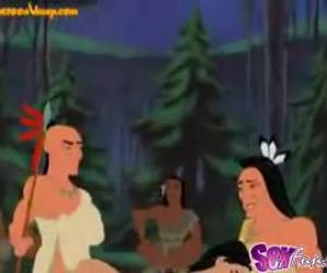 Ooit wel eens bedacht hoe het zou zijn als Pocahontas eens goed geneukt zou worden. Wacht dan niet langer en kijk dit clipje waarin Pocahontas sex heeft met twee mannen. 